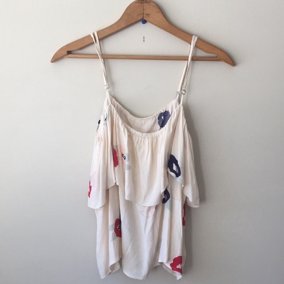 Rollas trendy ruffle floral tank top - Picture 5 of 6